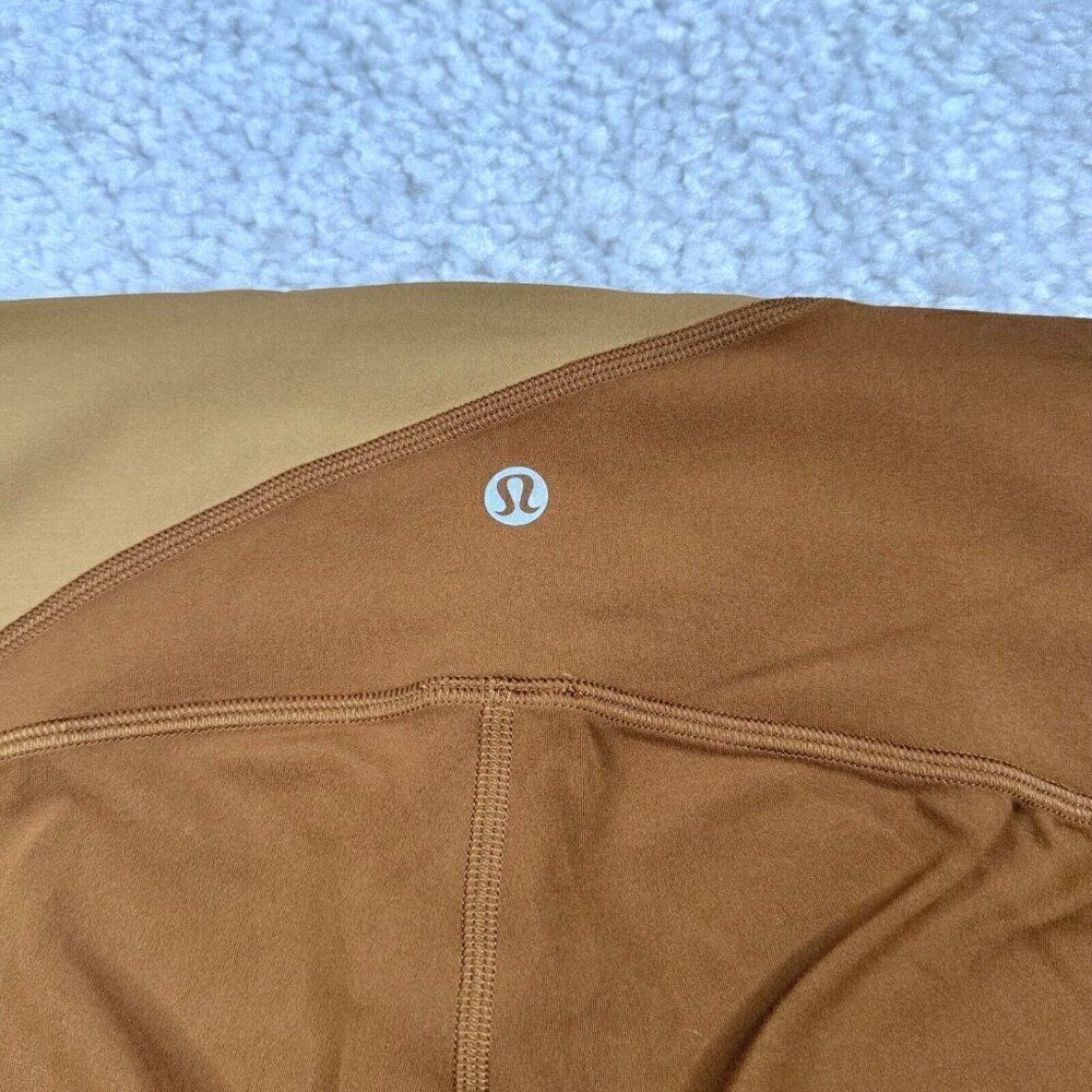 Lululemon Nulu Colorblock High Rise Limited Edition Legging Copper Brown Sable - Picture 6 of 11
